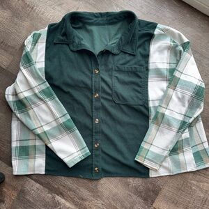 Green Corduroy-Flannel Rework